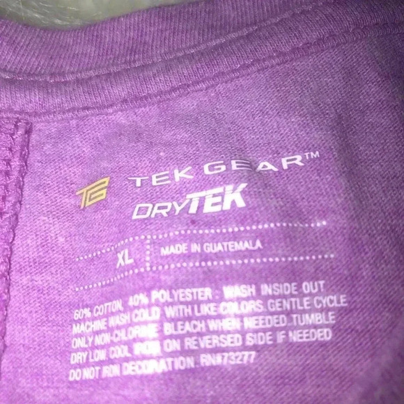Tek gear /dry tek tee/ pk & gold - Picture 3 of 3